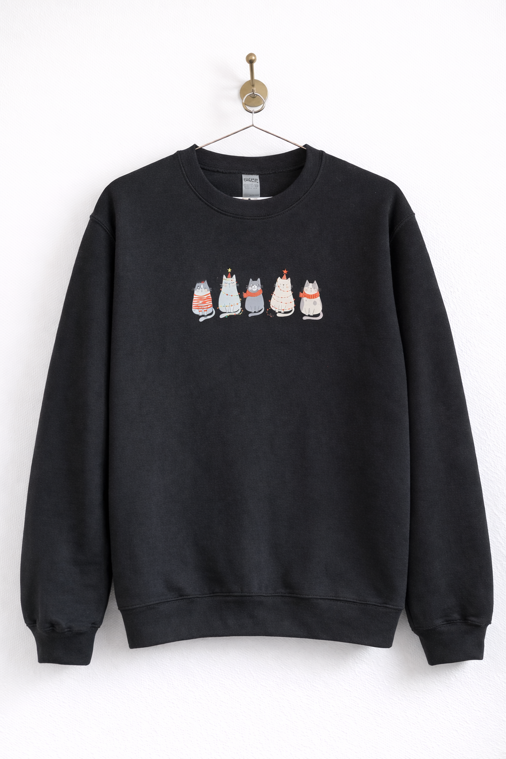 Large Christmas Cats Crewneck
