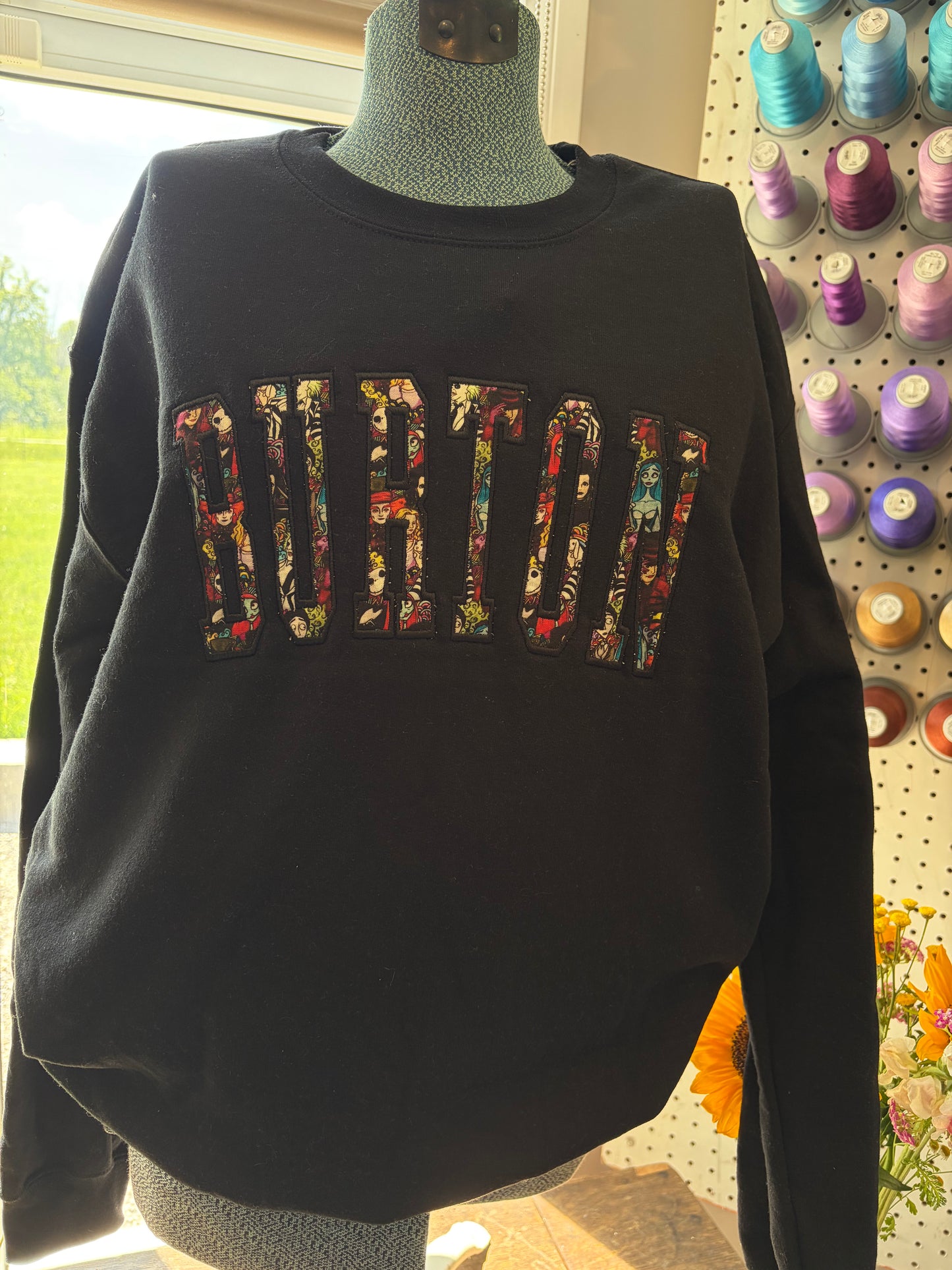Medium Black BURTON Fabric Crew