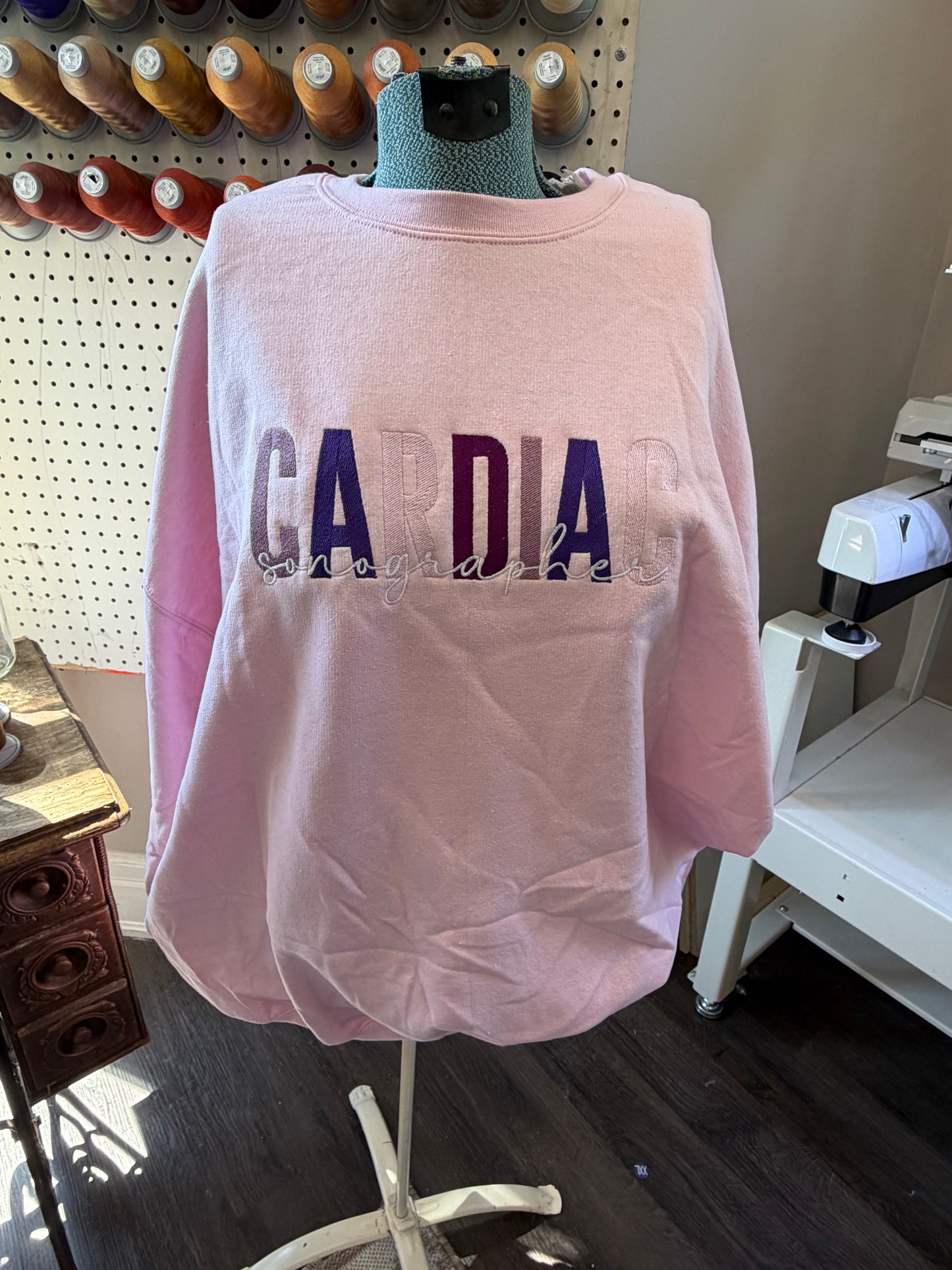 2XL Pink Cardiac Sonographer Crew
