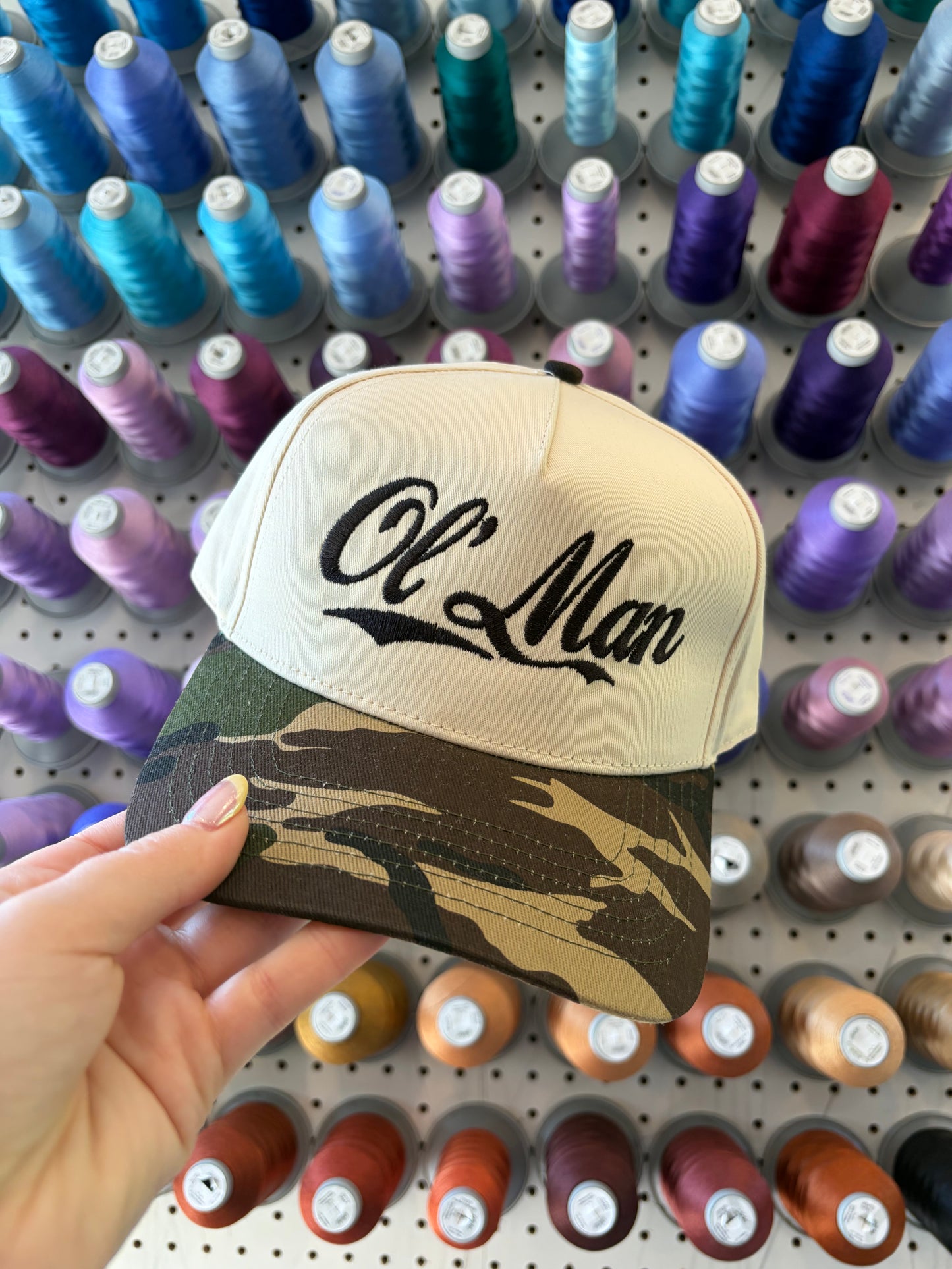 Camo Ol' Man Trucker Hat