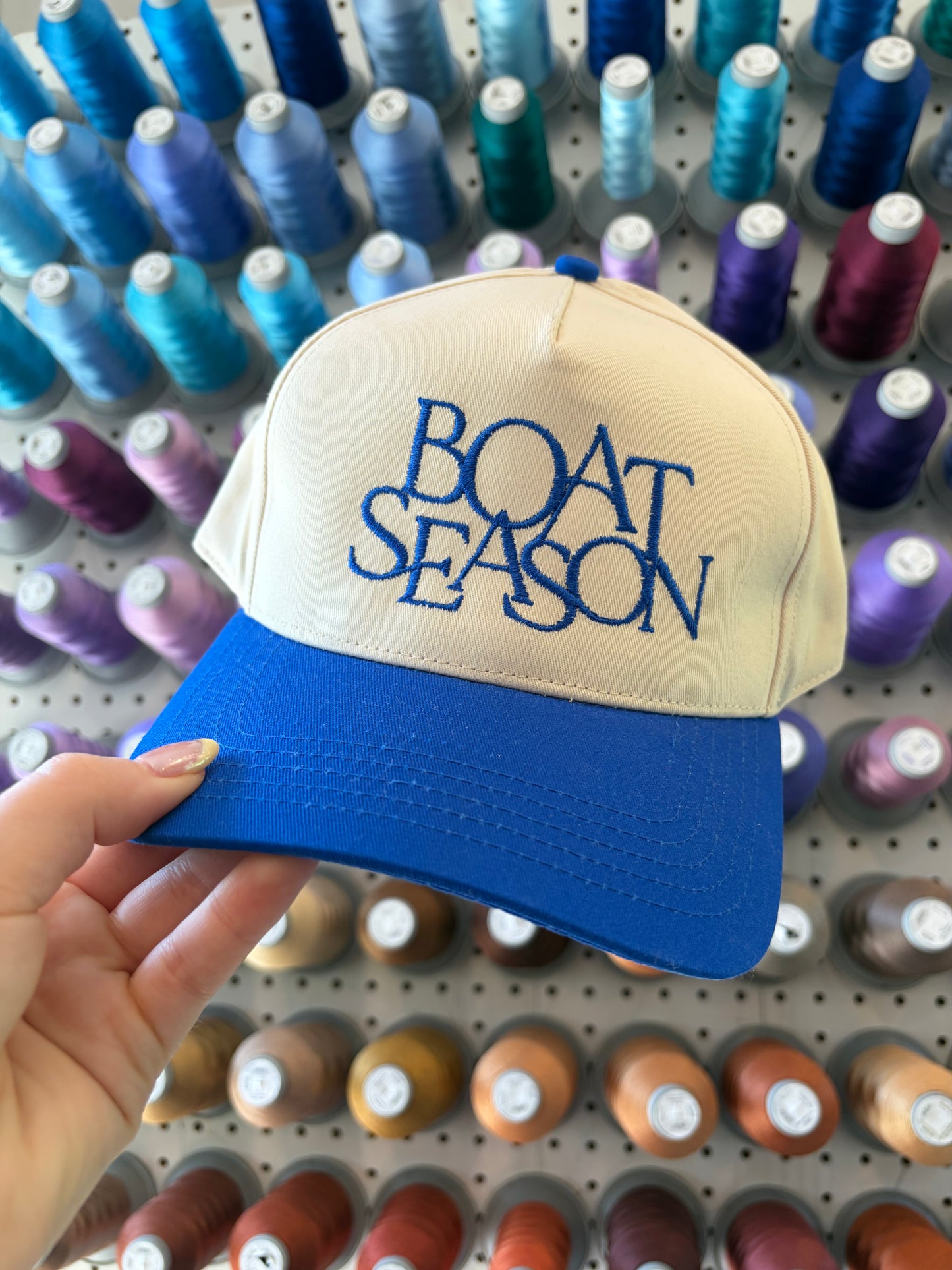 Royal Blue Boat Season Trucker Hat