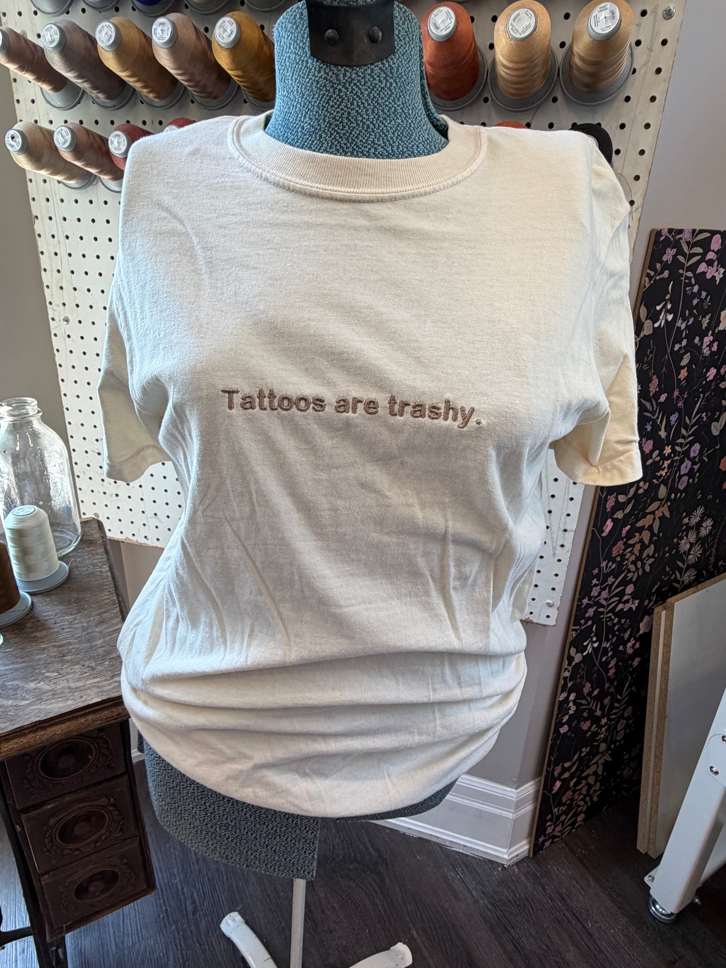 Small Ivory Tattoos are Trashy Tee