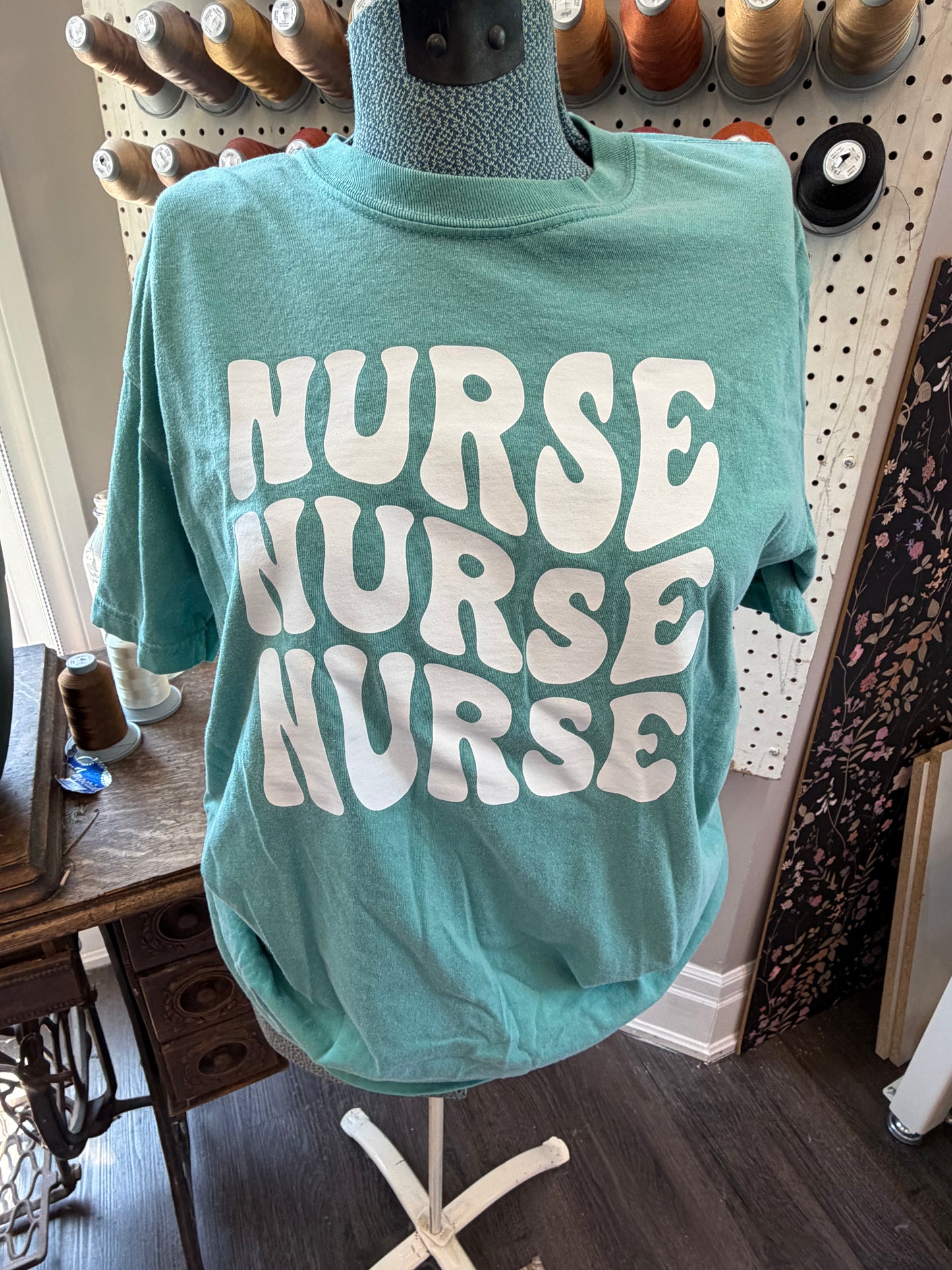 3XL Seafoam Nurse Tee (printed)