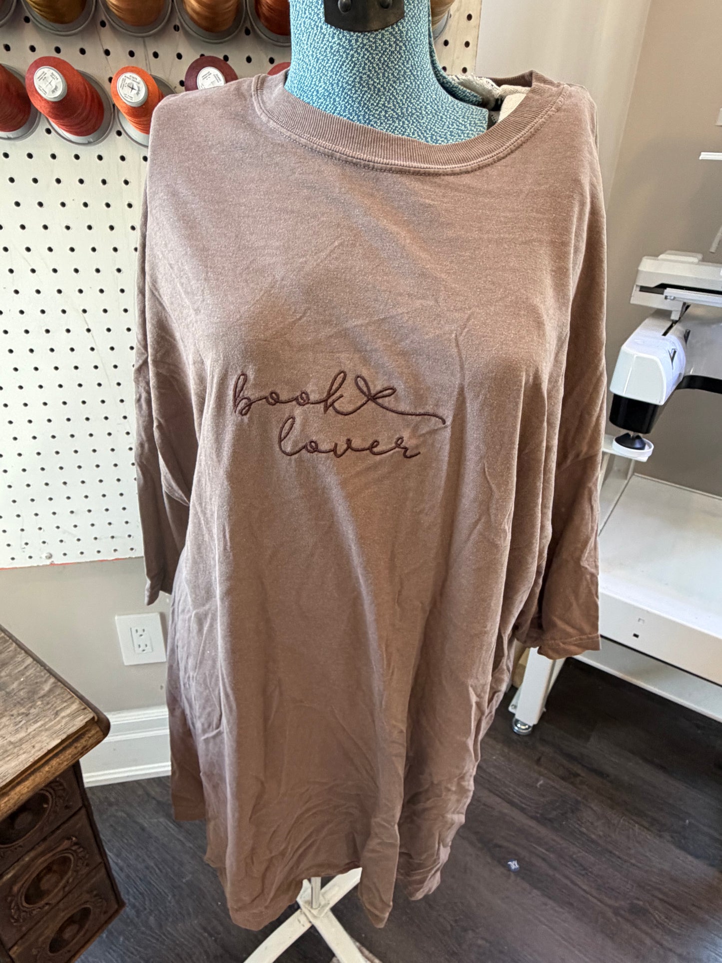 3XL Brown Book Lover Tee