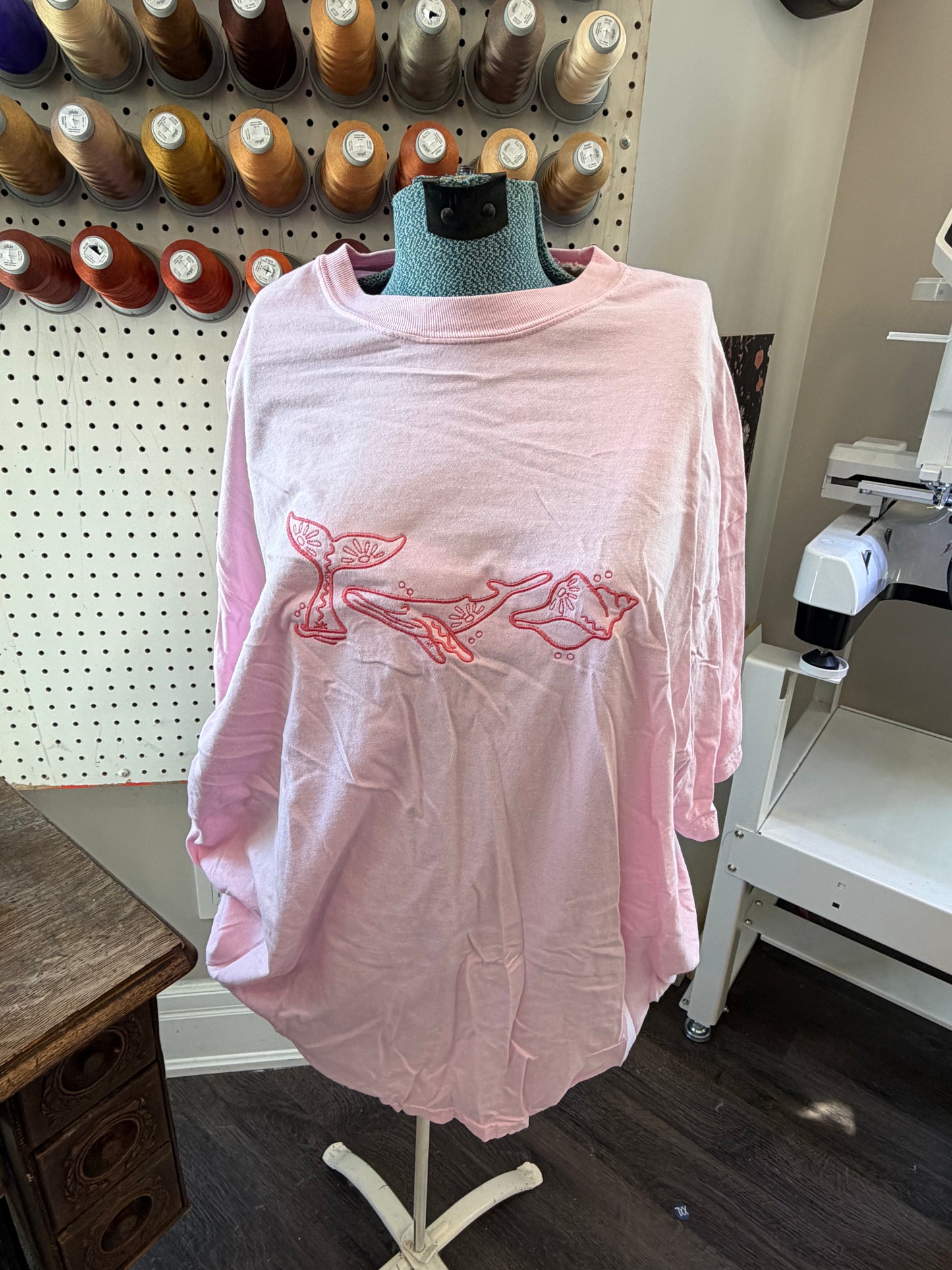 2XL pink east coast tee