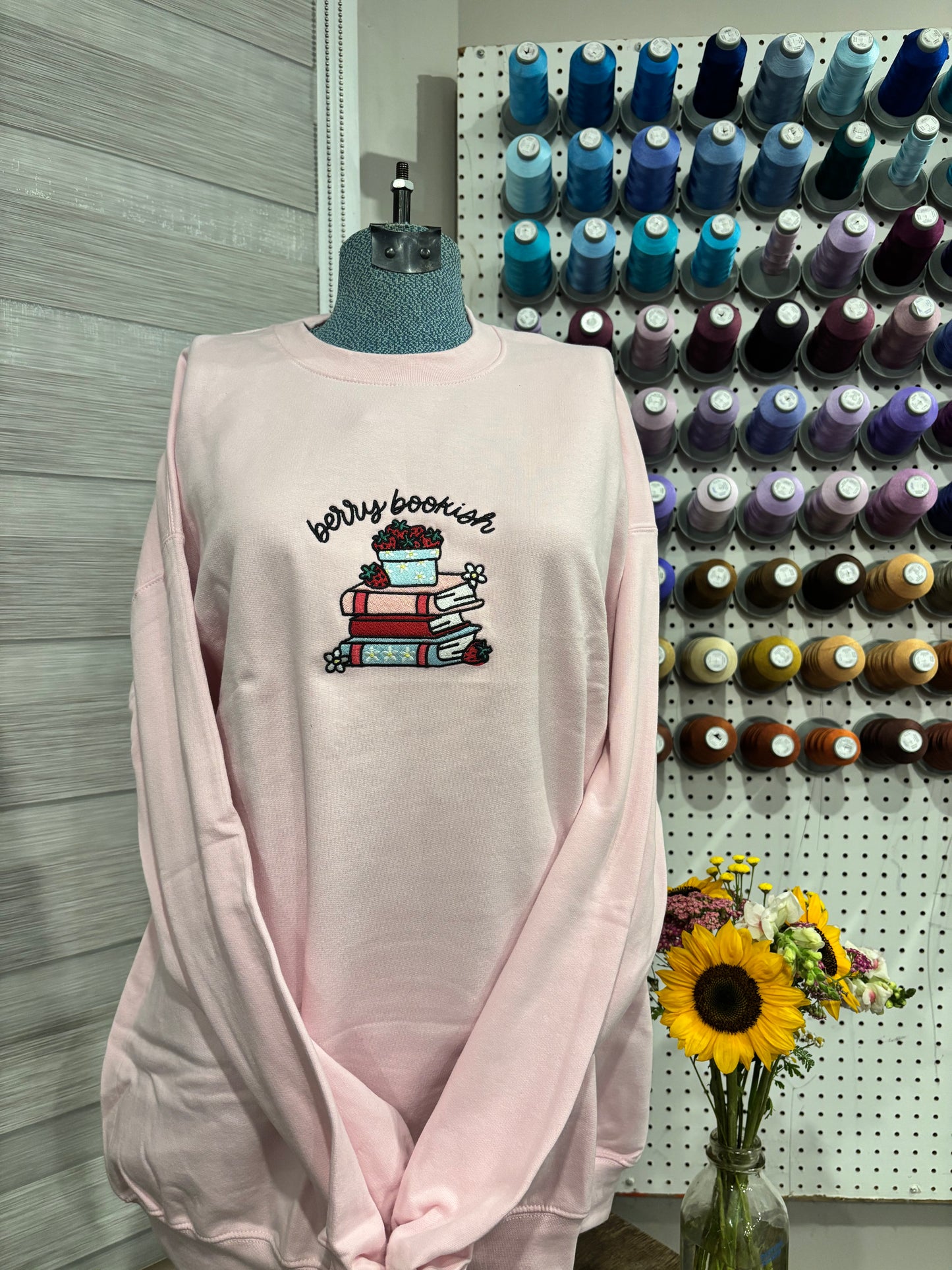 XL Berry Bookish Crew