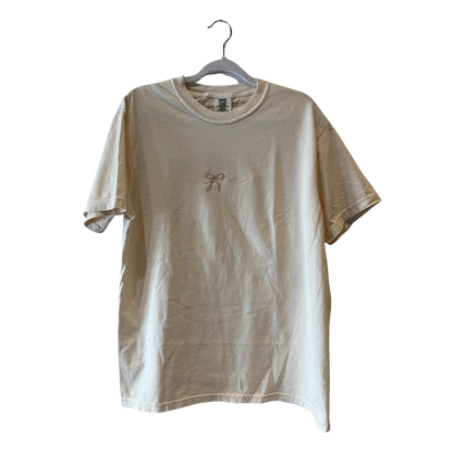 Love Bow Tee (Ivory)