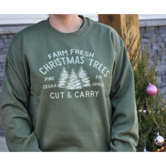 Farm Fresh Christmas Trees Crewneck