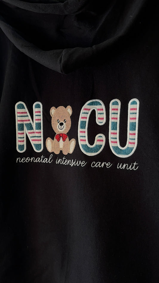 Nicu Teddy Bear Full Zip Hoodie