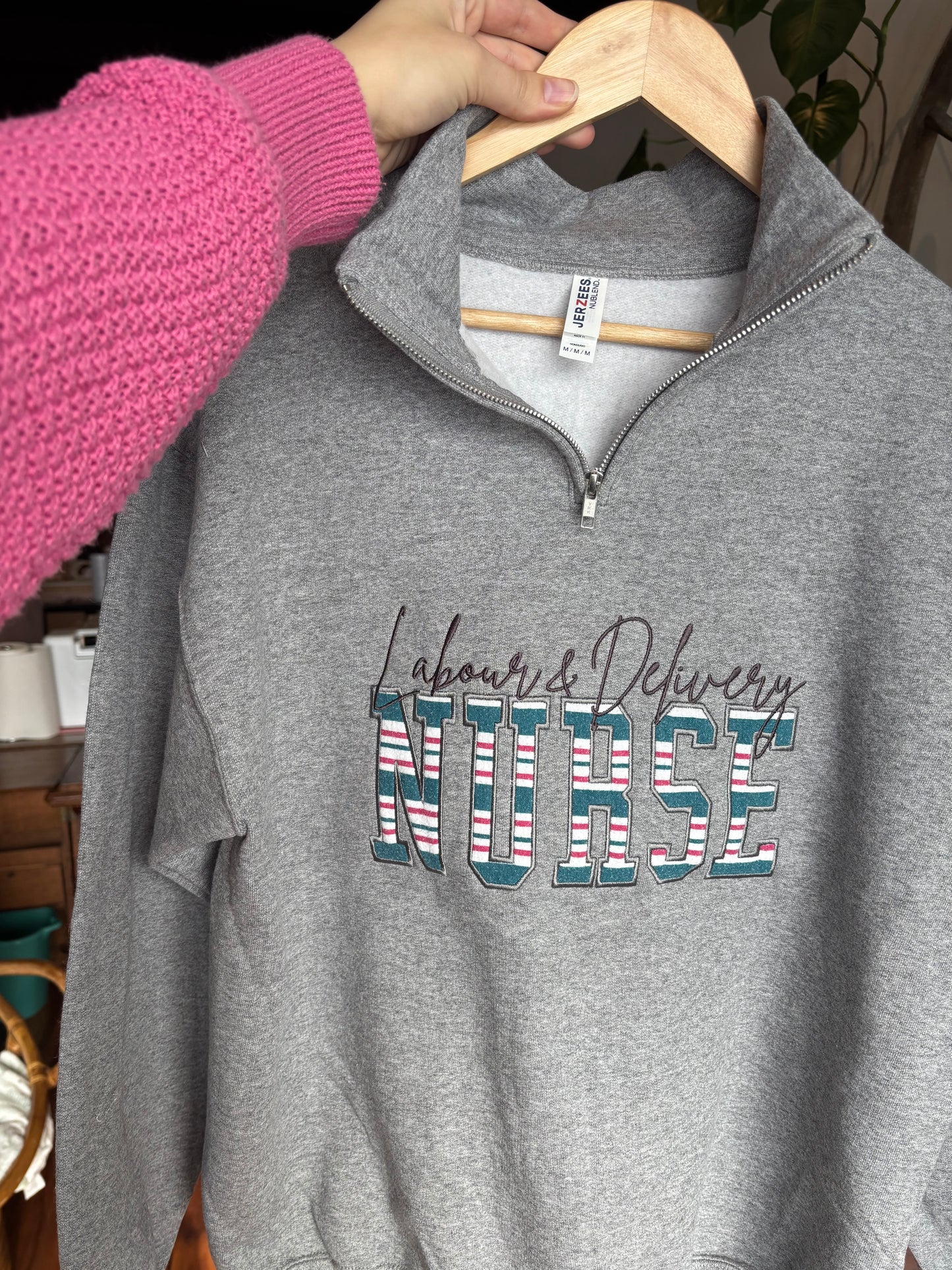 Baby Blanket Labour & Delivery Nurse, 1/4 Zip