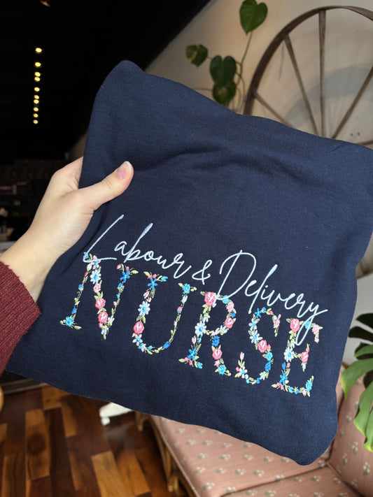 Floral Labour & Delivery Nurse