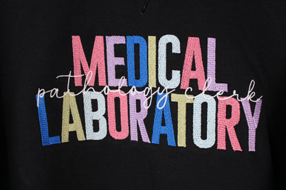 Medical Laboratory Pathology Clerk Black Hoodie (XL)