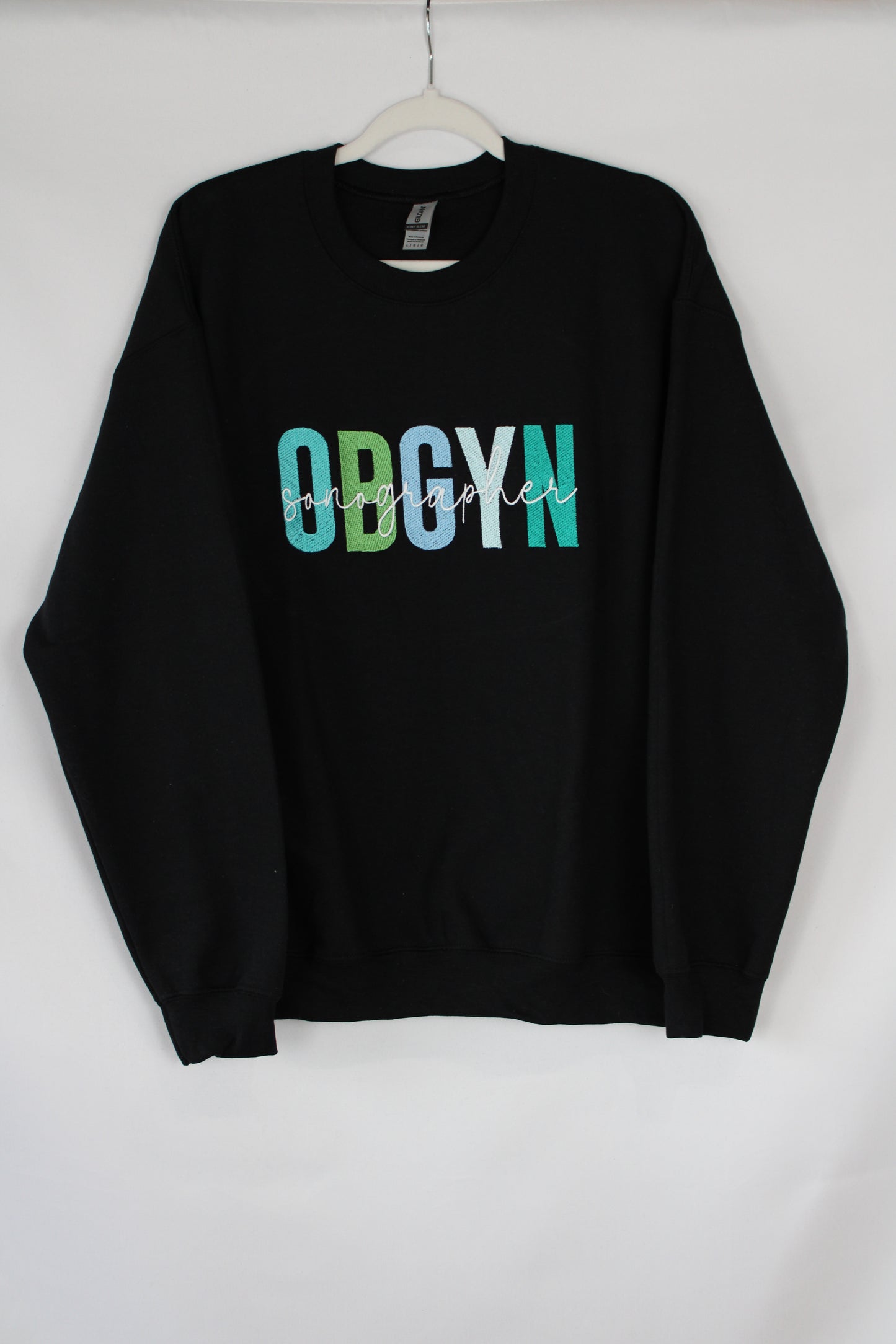 OBGYN Sonographer Black Crewneck (Large)