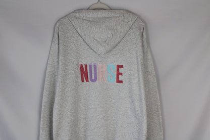 Practical Nurse Full Ash Grey Zip-Up (Large)