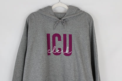 ICU Clerk Graphite Heather Hoodie (XL)