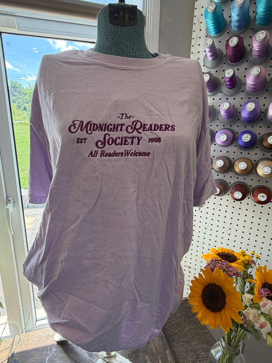 XL Lavender Midnight Readers Tee-Shirt