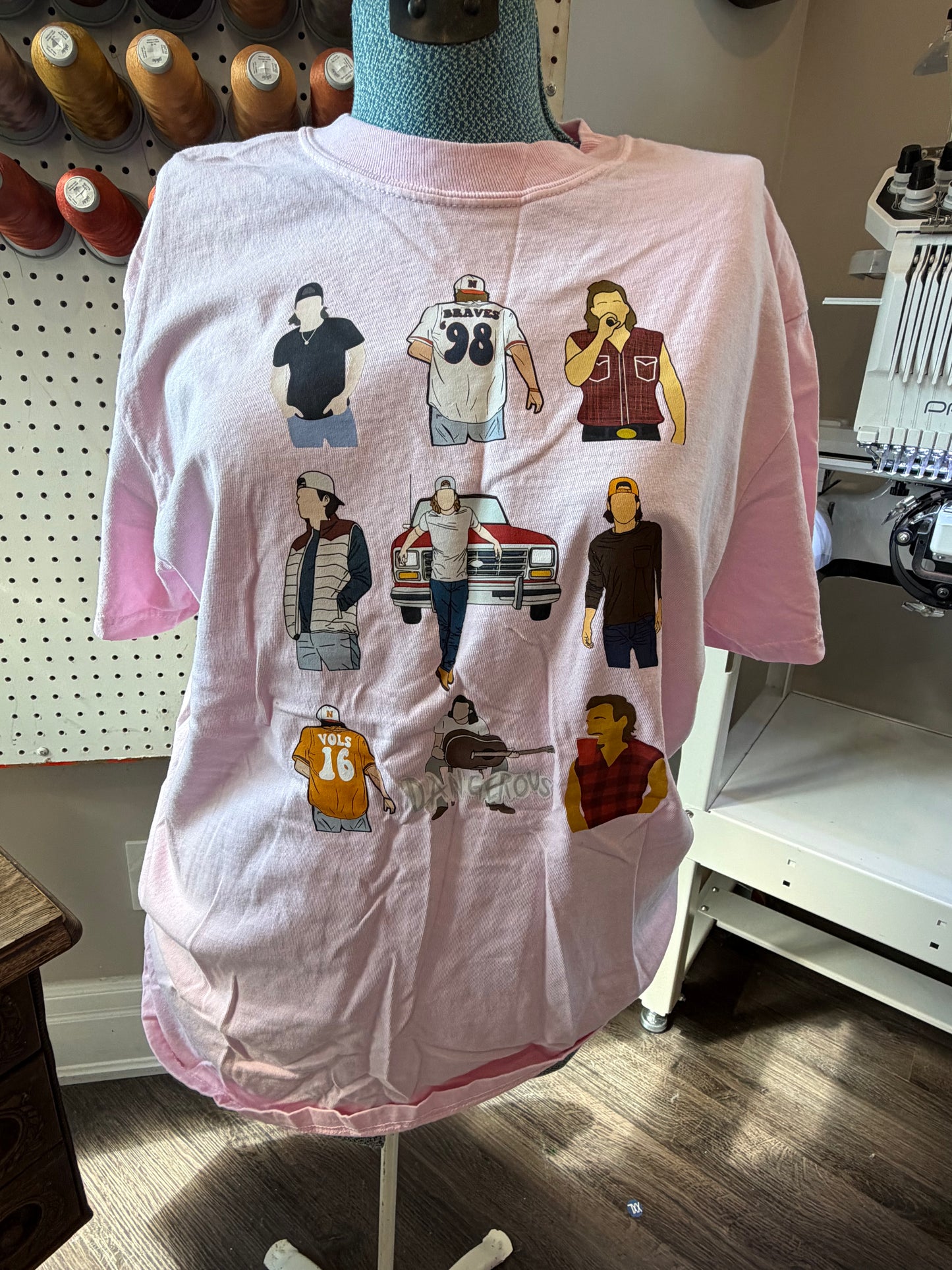 Medium Pink Morgan Wallen Tee (printed)