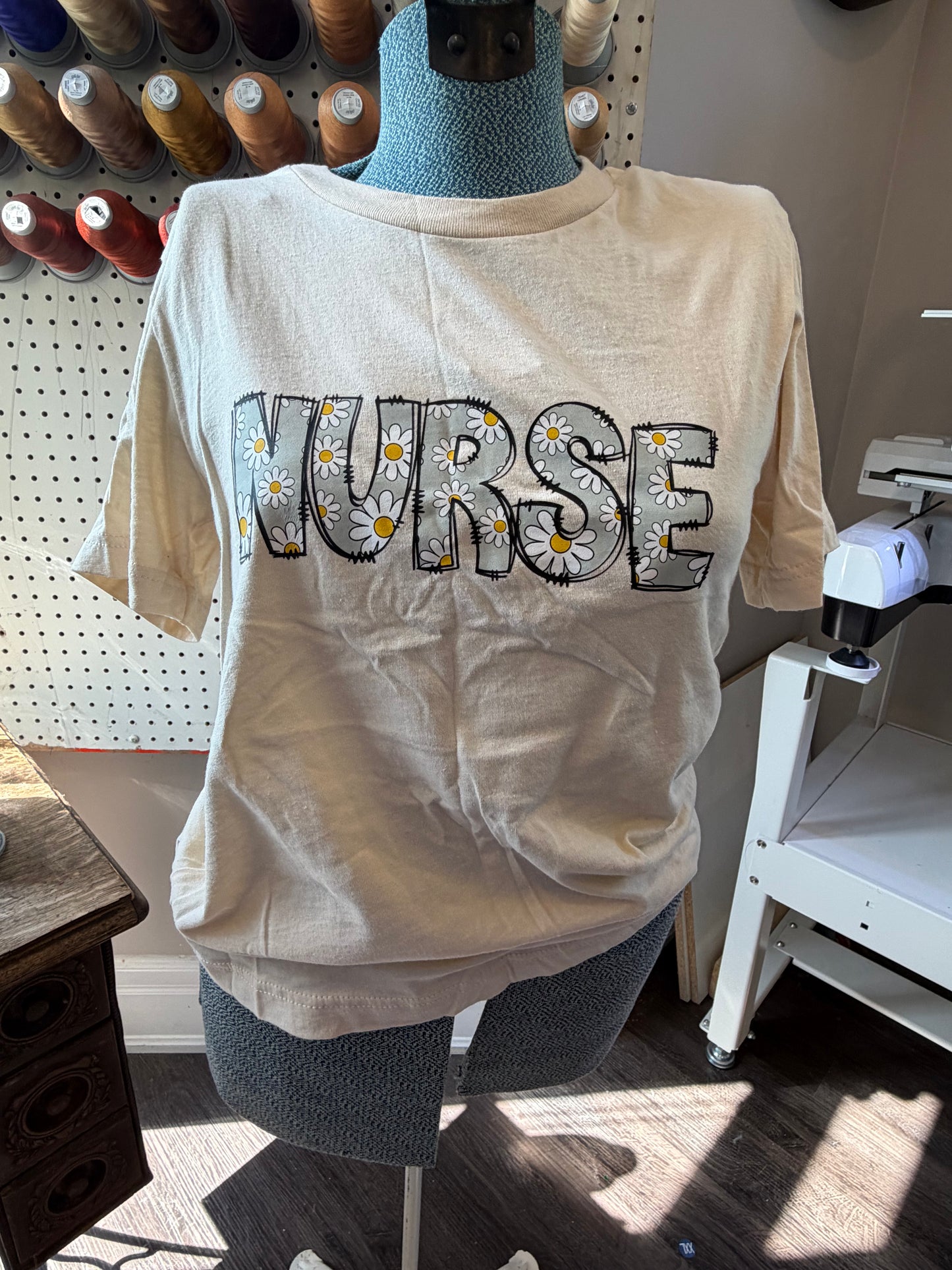 XS Ivory Nurse Tee (printed)