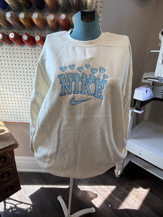 XL Ivory (blue) Nike Crew