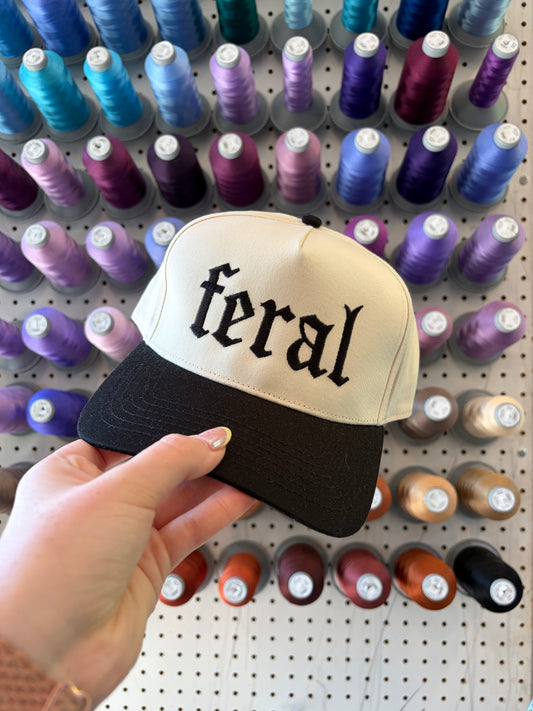 Black Feral Trucker Hat