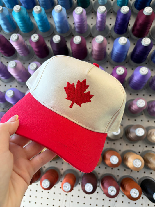 Red Maple Leaf Trucker Hat