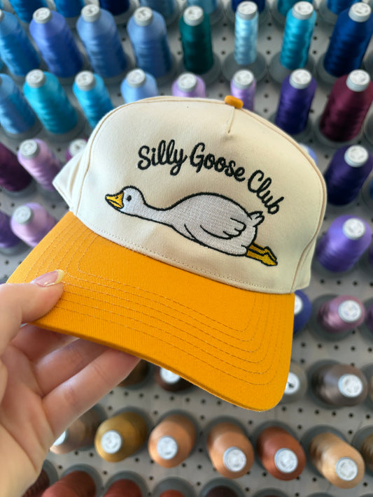 Yellow Silly Goose Club Trucker Hat
