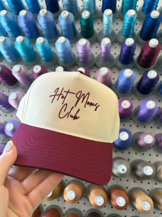 Maroon Hot Moms Club Trucker Hat