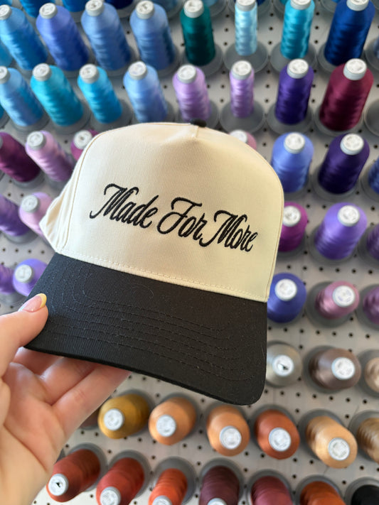 Black Made for more Trucker Hat
