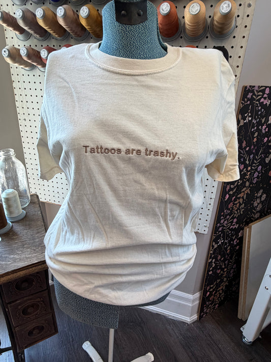Small Ivory Tattoos are Trashy Tee