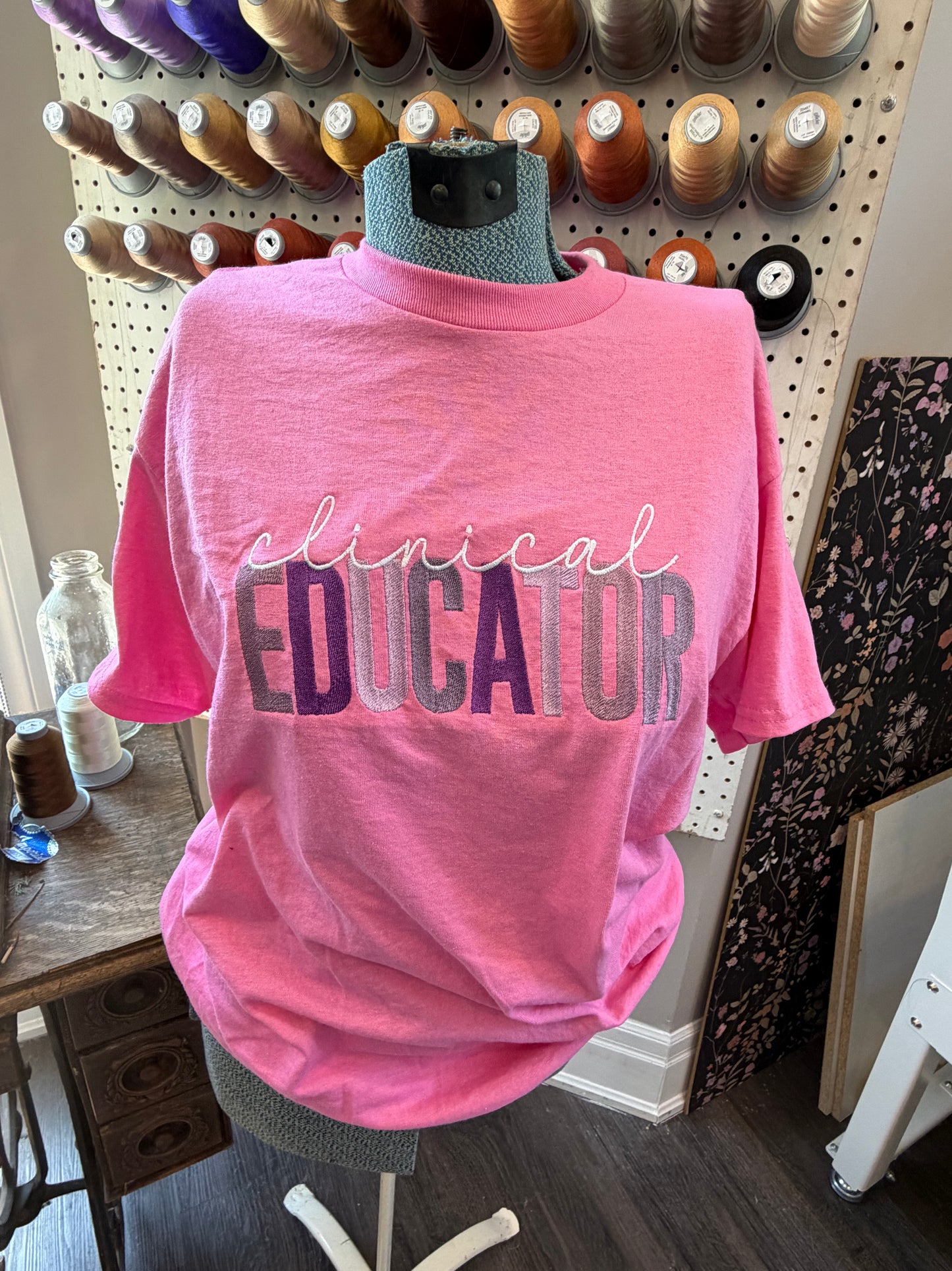 Medium Pink Clinical Educator Tee