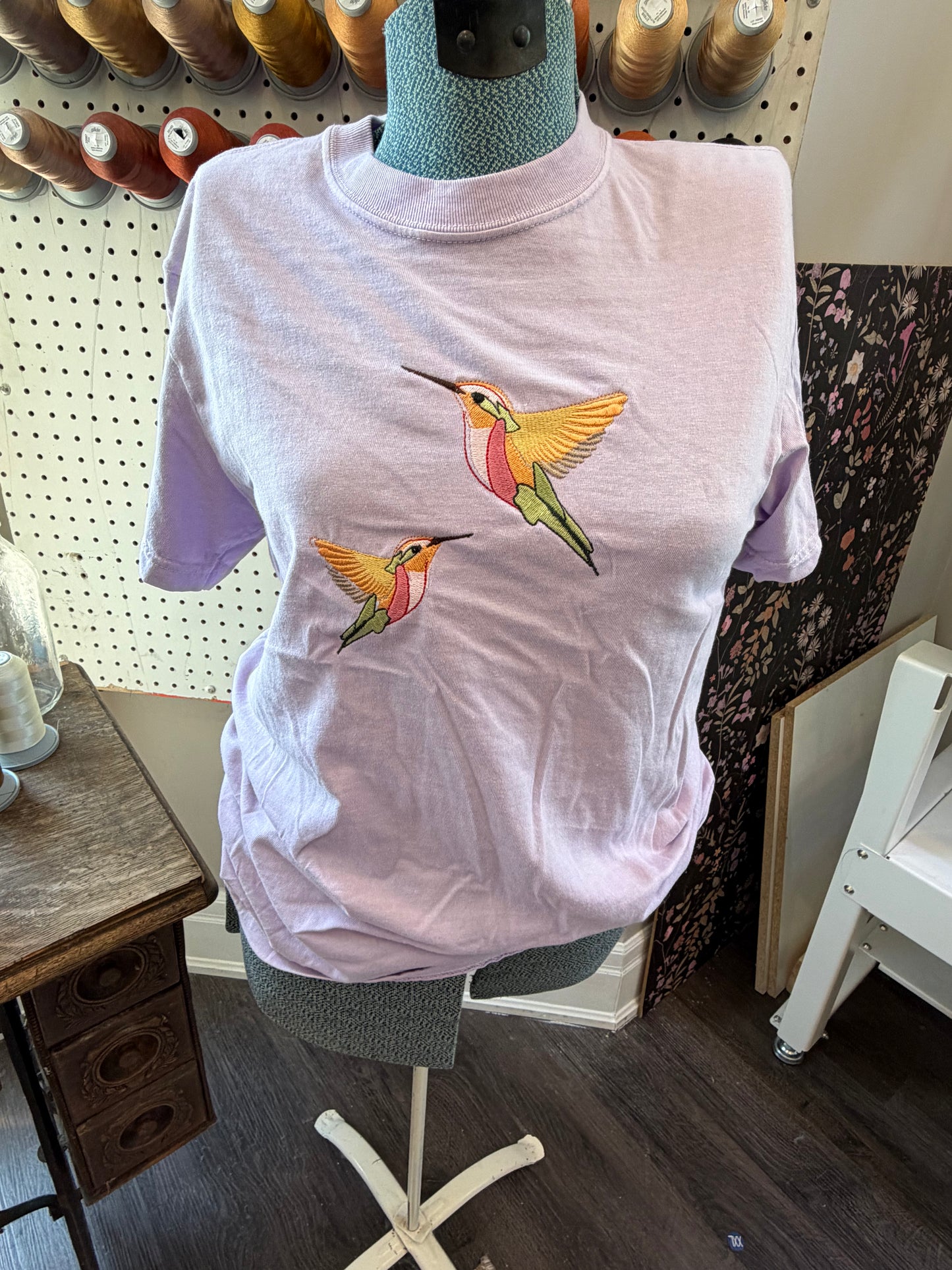 small Lavender Humming Bird Tee