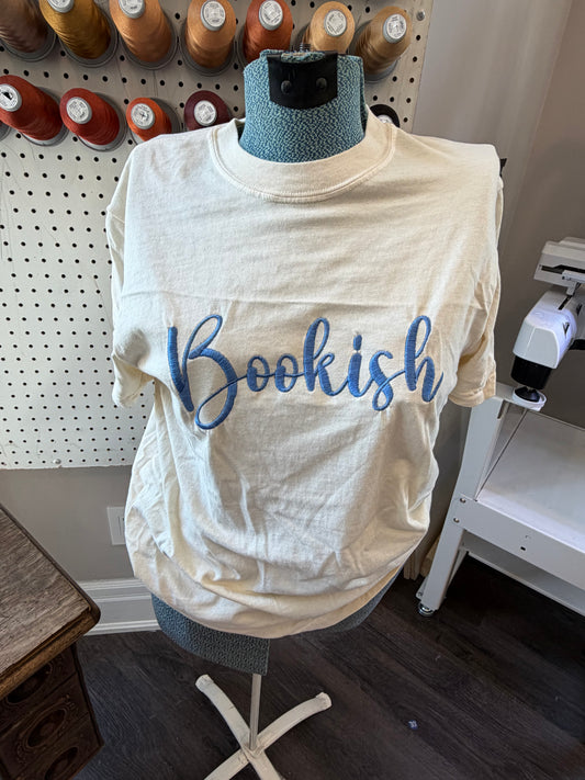 2XL Ivory Bookish (blue) Tee