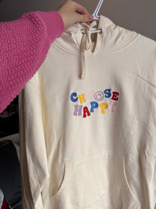 Choose Happy Hoodie (Medium)