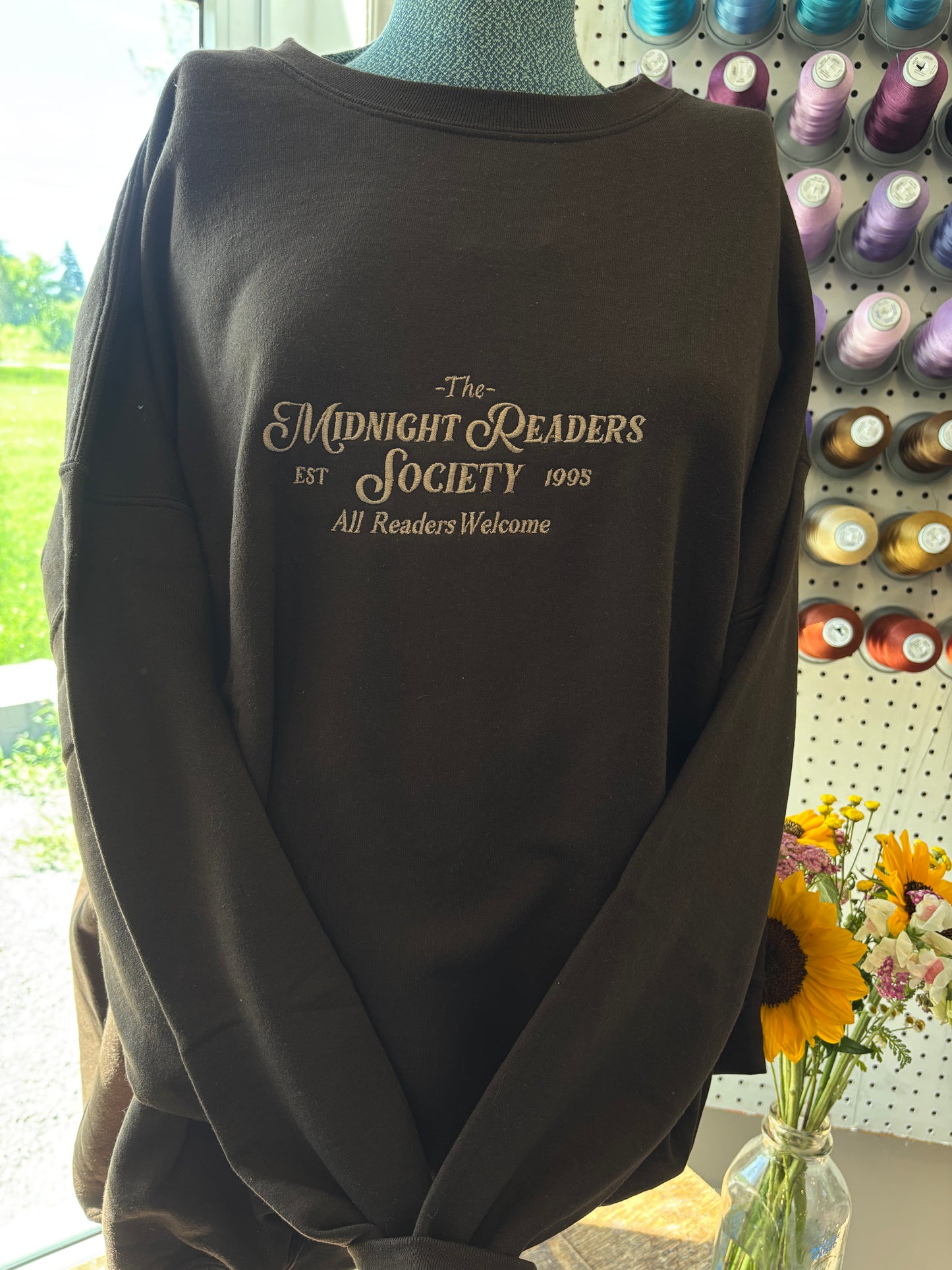 3XL Brown Midnight Readers Crew