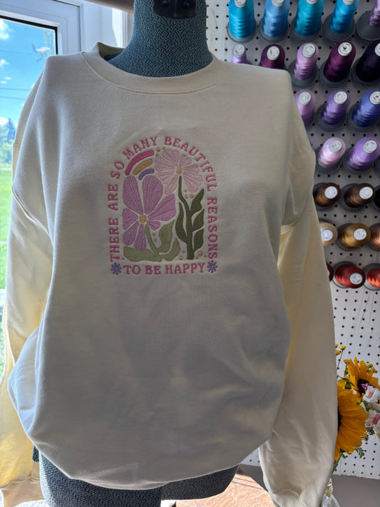 2XL Ivory "So many Beautiful Things" Crew