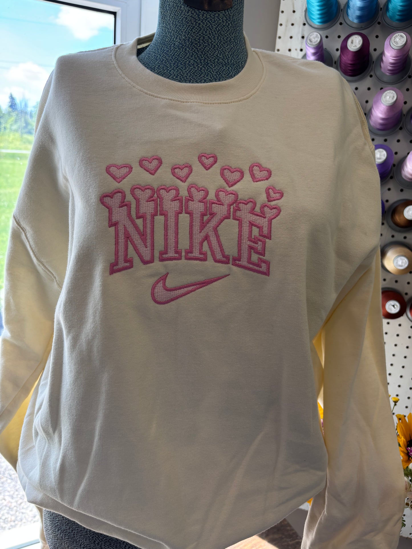 Medium Ivory Pink Nike Crew