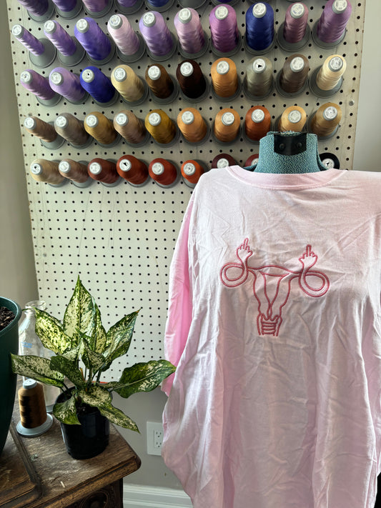 3XL Pink uterus tee