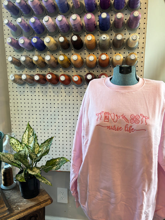 large pink nurse life crew