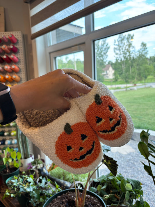 Pumpkin Fleece slippers