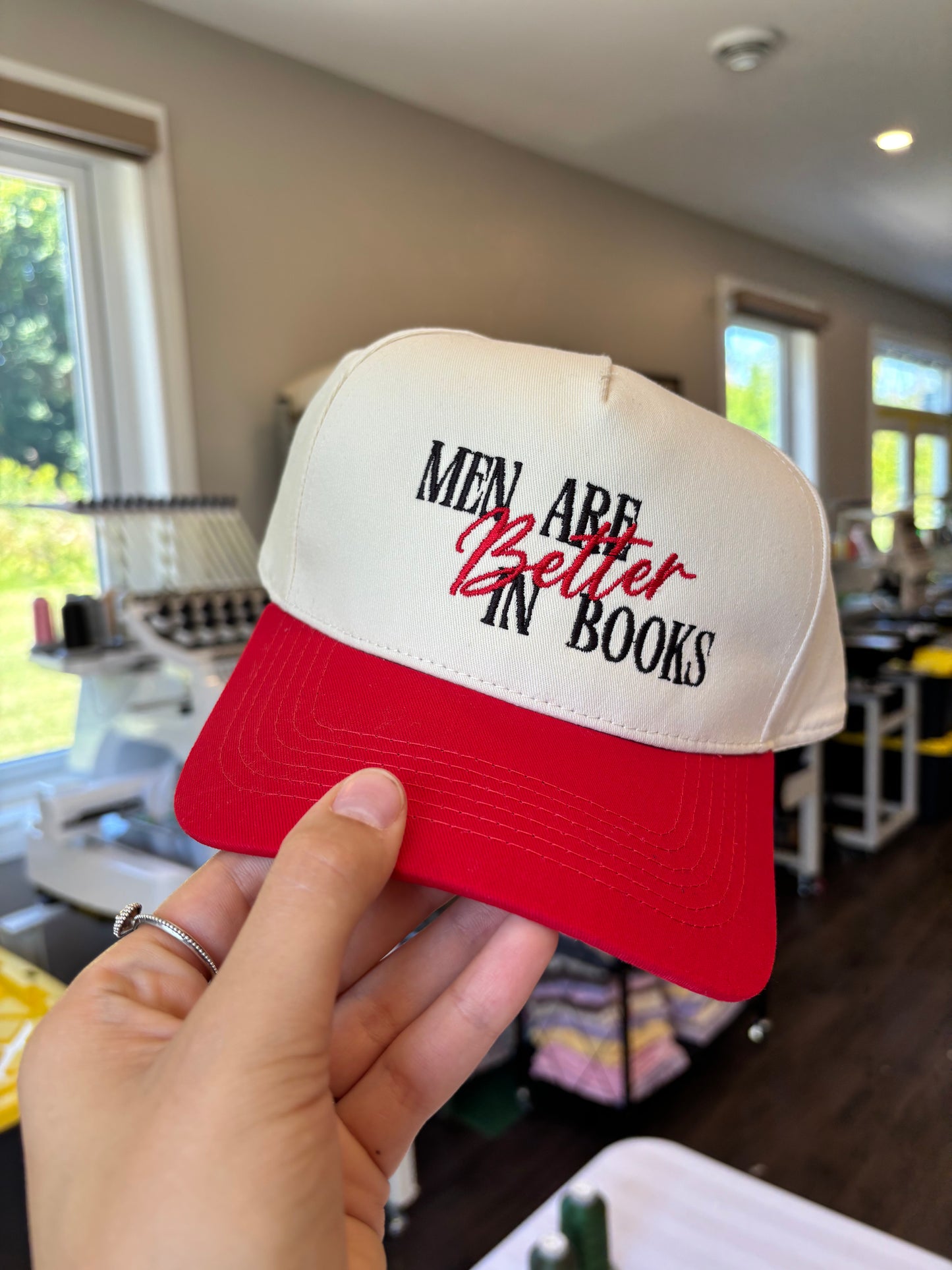 *Pre-Order* Men Are Better In Books Trucker Hat