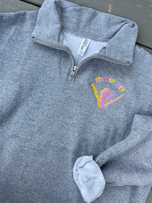 Pastel Stay Spooky 1/4 Zip