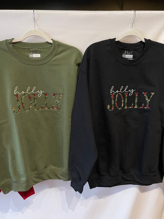 Holly Jolly Green Crew (Medium)