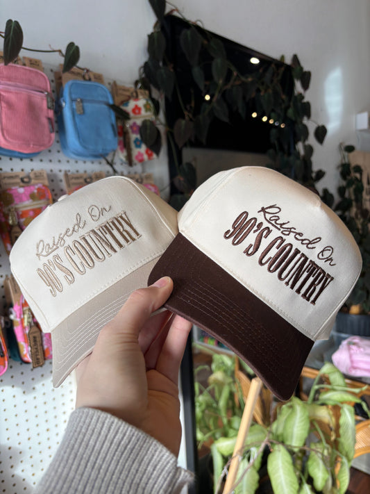 Raised on 90s Country Trucker Hat