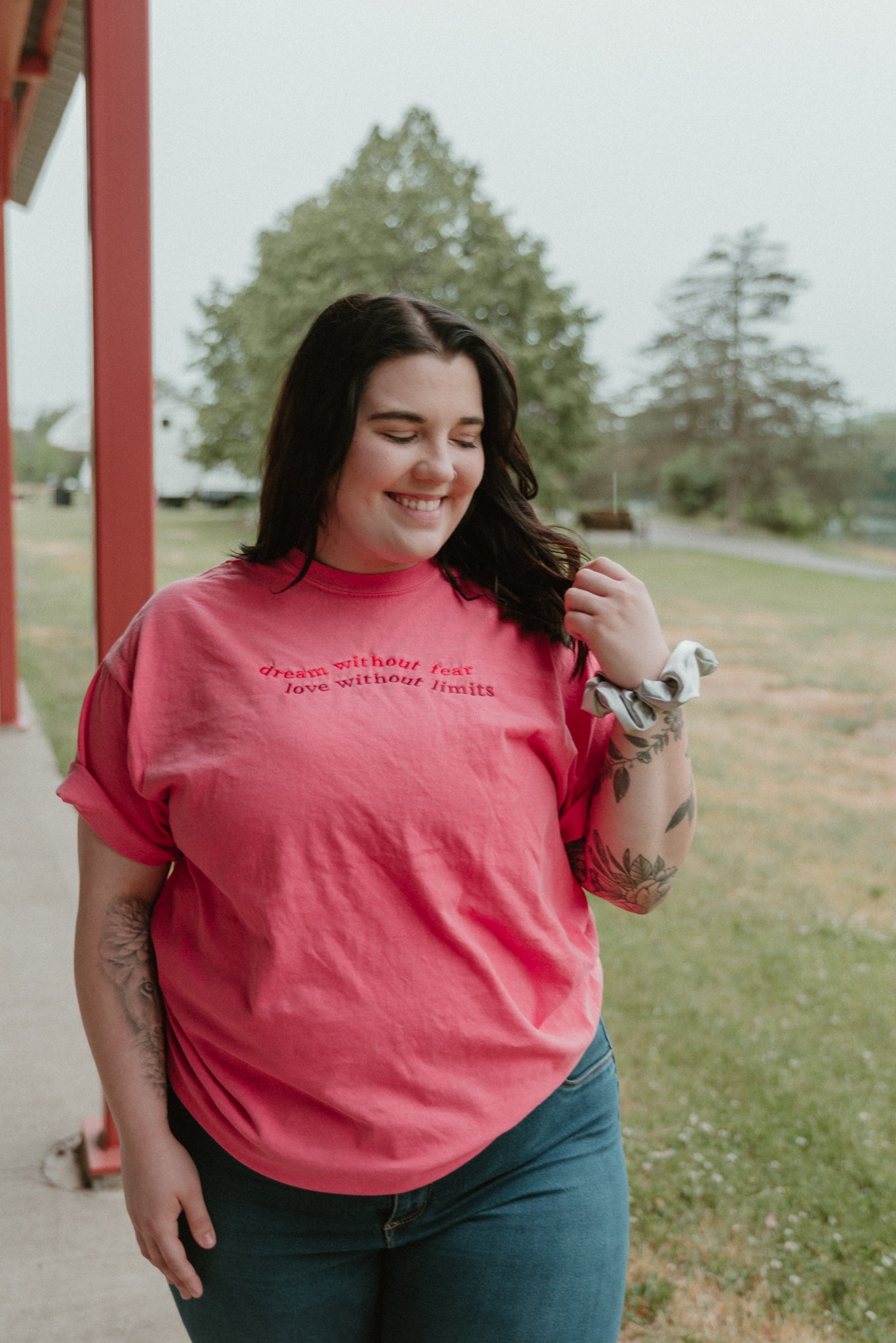 Dream Without Fear, Love Without Limits - Watermelon Tee